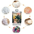 thumbnail image 6 of Yayeee 2 Pack Qtip Holder Bathroom Cotton Swab Canister with Lid Clear Dispenser Set, Pink Sunset, 6 of 6