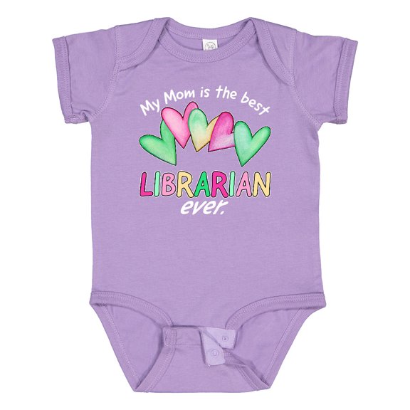 Inktastic My Mom is the Best Librarian Ever Boys or Girls Baby Bodysuit
