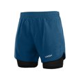 thumbnail image 3 of Lixada Men's 2-in-1 Running Shorts Quick Drying Breathable Active Training Exercise Jogging Cycling Shorts with Longer Liner, 3 of 7