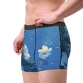 thumbnail image 2 of Honeii Hibiscus Flowers Calm Water Print Mens Boxer Briefs Breathable,Boxer Brief for Men, Moisture-Wicking Underwear-X-Large, 2 of 5