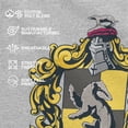 thumbnail image 4 of Women's Harry Potter Hufflepuff Gold Crest Graphic Tee Athletic Heather Medium, 4 of 9