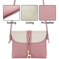 thumbnail image 2 of Bolso cruzado pequeño, bolso pequeño de cuero PU para mujeres y niñas con colgante con correa/cadena dorada JAMW Sencillez, 2 of 5