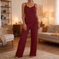 thumbnail image 2 of yillto Womens Summer Pjs Sets Camisoles Sleeveless Tops and Soft Lounge Pants Sleepwear Soft Comfy Pajamas, 2 of 7