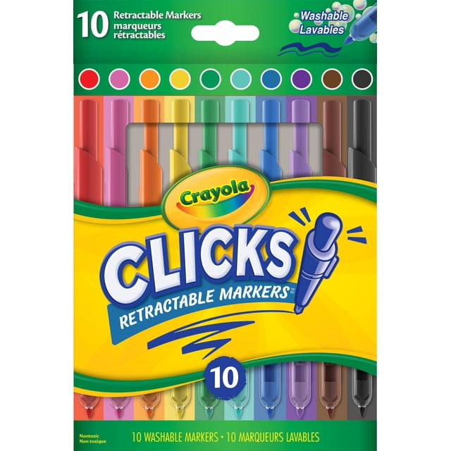 Marqueurs rétractables Crayola Clicks paquet de 10