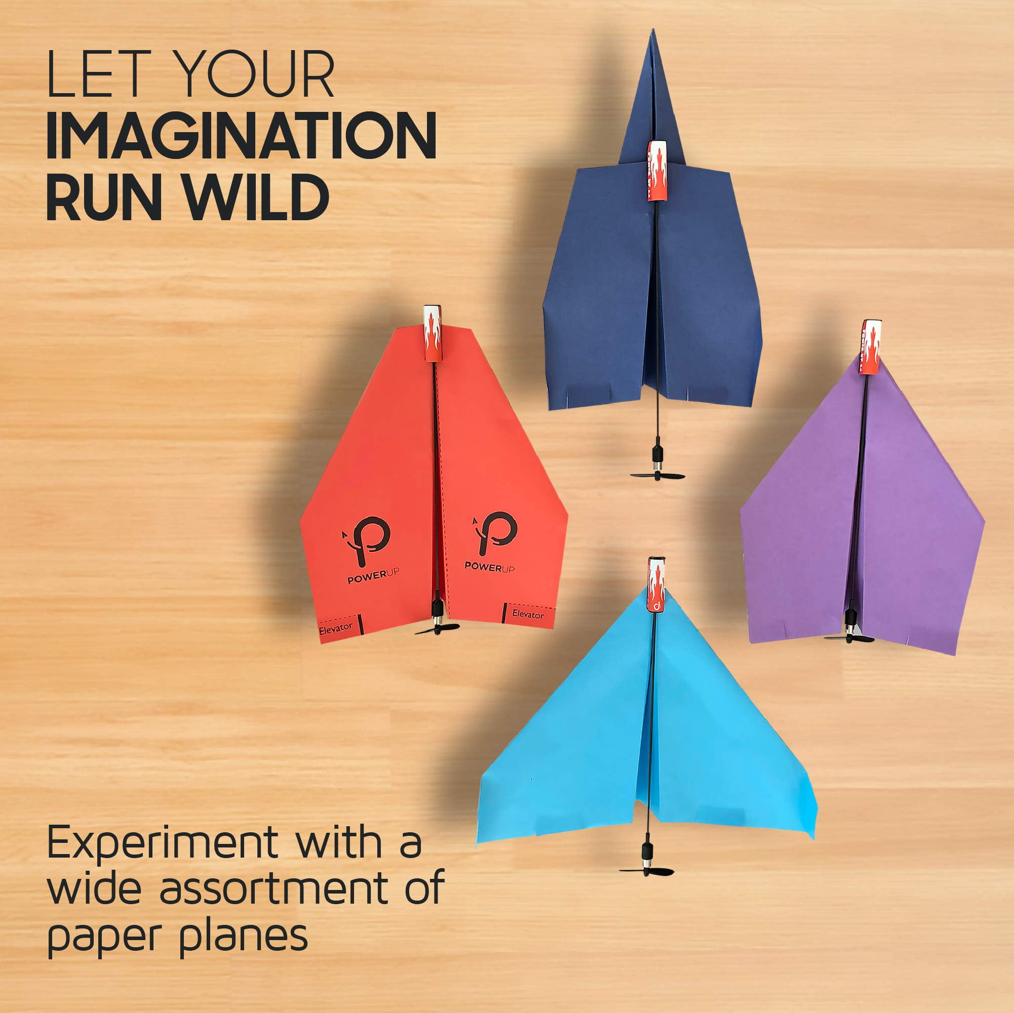 POWERUP 3.0 Paper Airplane Kit Electric Motor DIY Paper Planes for