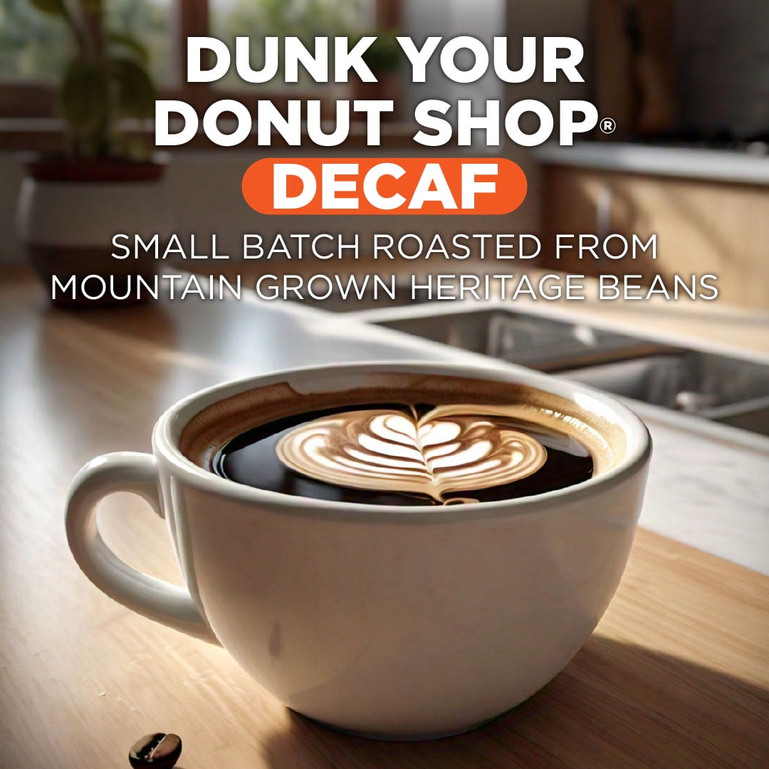 Maud's Decaf Donut Shop Coffee Pods, 100 ct, Decaffeinated Light Roast Coffee in Single Serve Pods – 100% Arabica Beans, Compatible with Keurig K Cups Maker