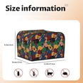 thumbnail image 2 of Rateoe Colored Guitars Pattern Toaster Covers 4 Slice Wide Slot,Bread Machine Cover,Bread Dust Cover & Fingerprint Protection,Appliance Covers, 2 of 6