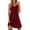Wine, variant on Aboser Women’s Chemise Nightgown Cozy Lace Trim Sleepdress Casual Wide Strap Loungewear Lightweight Soft V Neck Short Nightshirts Solid Color Loose Sleep Gowns