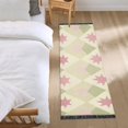 thumbnail image 3 of Yayeee Runner Rug for Bedroom 2'x6' Machine Washable Hallway Non Slip Mat, Pastel Green Geometric, 3 of 8