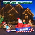 thumbnail image 4 of Vipush Yard Inflatable, Santa Snowmobile with LED Lights 8', 4 of 8
