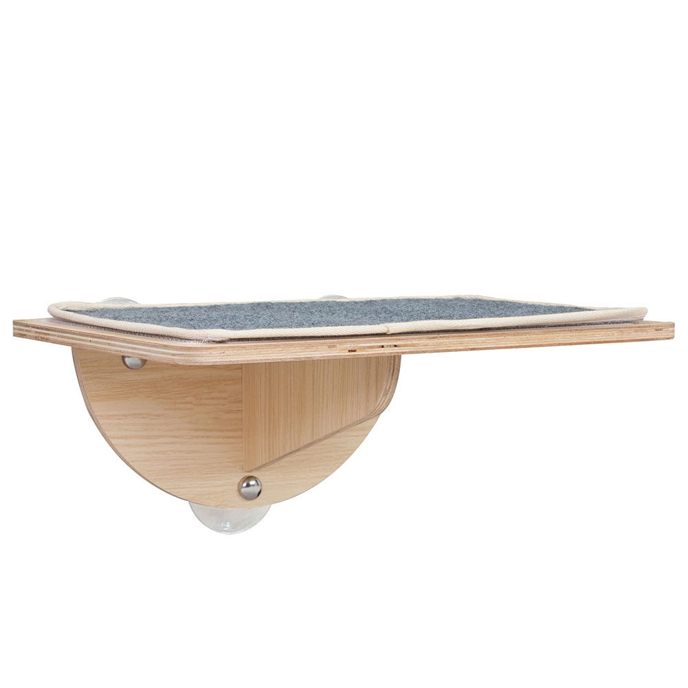 YYAo Cat Perch Window Mounted Shelf Bed,Cat Wall Shelves,Indoor Cat Window Perch, Cat Hammock, Window-Mounted Cat Bed with Strong Suction Cups, Removable Felt