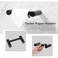 thumbnail image 6 of WOWOW Stainless Steels Matte Black Piece Bathroom Hardware Set (Set of 4), 6 of 7