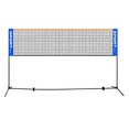 thumbnail image 1 of Yeacher Portable Adjustable Badminton Net Rack Set Multi-function Volleyball Net Bracket Extending Net Rack with Folding -rust Steel Badminton Training, 1 of 7