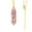 Pink, variant on Dvkptbk A Necklace Chakra Crystal Pendant Hexagonal Pointed Natural Quartz for Necklace Jewelry