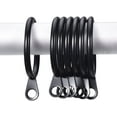 thumbnail image 2 of 20 Pack Curtain Eyelet Rings Black Metal Hanging Rings for Curtains and Rods, 30 mm Internal Diameter, 2 of 5