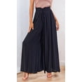 thumbnail image 4 of Pantalones Casuales para Mujer, con Cintura Elástica y Pierna , con Bolsillos. Negro L, 4 of 9