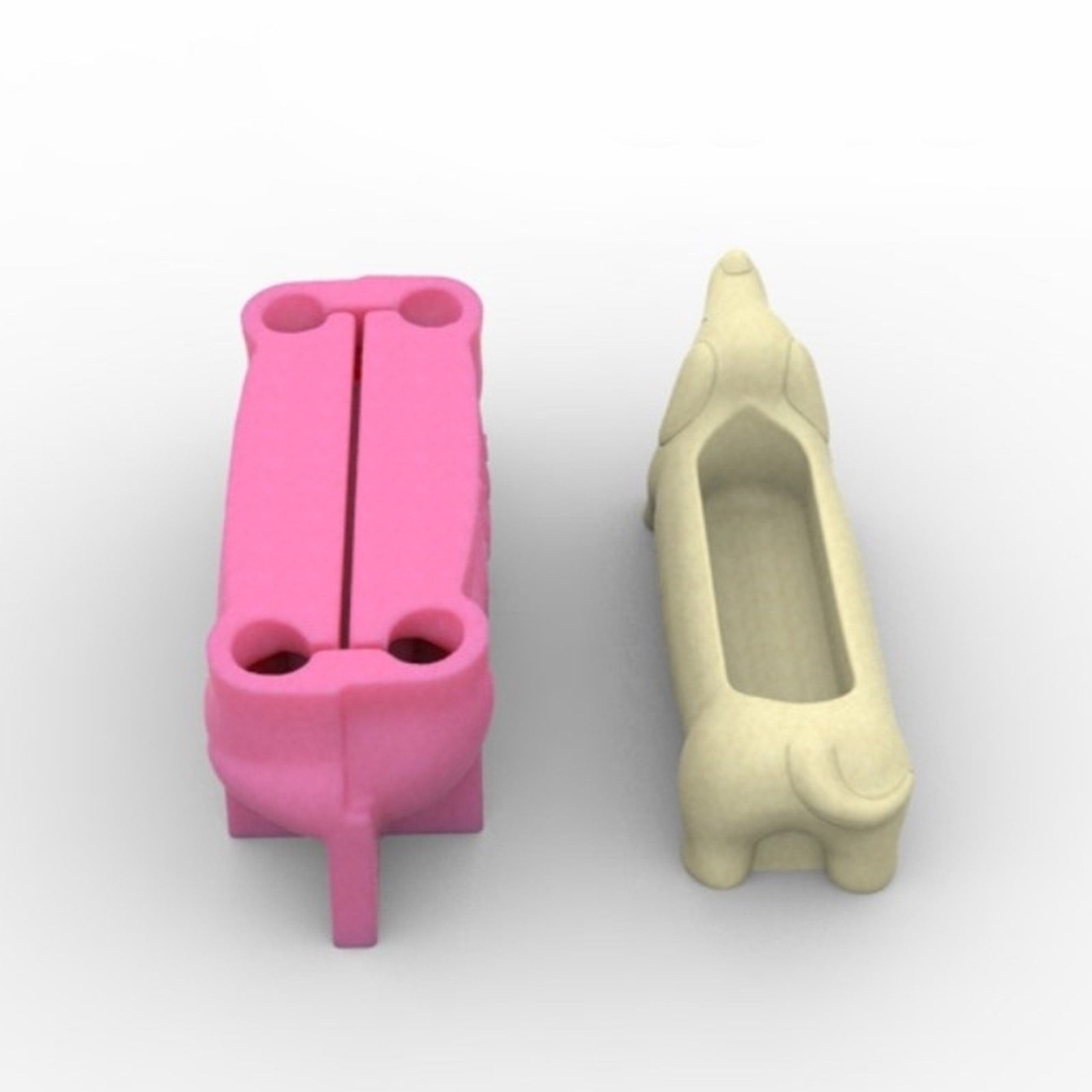 Planter Moulds Vase Molds Dachshund Dog Shape Flowerpot Molds Epoxy Resin Mold Pen Storage Holder Molds