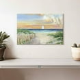 thumbnail image 2 of Elephant Stock Set Sail Ii Wall Art - Horizontal Canvas Wall Art - Living Room Wall Decor - Beach Canvas - Yellow And Blue Decor By Sally Swatland - 12" x 8", 2 of 7