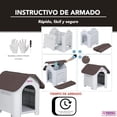 thumbnail image 4 of Casa Para Perro Q Perrón Para Raza Chica Con Piso Elevado Color Café, 4 of 5