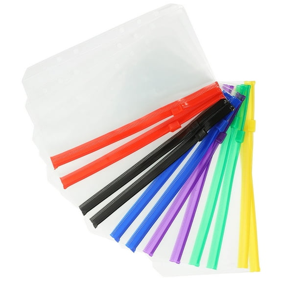 CIMAXIC Binder Zipper Pouch Waterproof 12Pcs