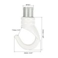 thumbnail image 2 of Uxcell Alloy Ceiling Hook 23mmx31mm for Ceiling Pendant Light Plate White 2 Pack, 2 of 5