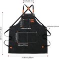 thumbnail image 3 of Kitchen Apron, Work Apron, Barbecue Apron, for Barbecue, Restaurant, Garden, Barbecue, Cafe, 3 of 4