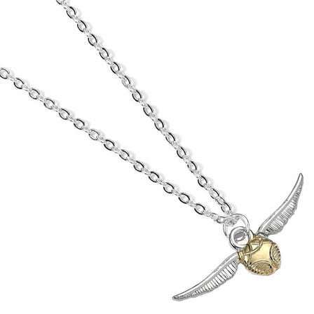 Harry Potter Golden Snitch Silver Plated Pendant Necklace