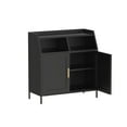 thumbnail image 4 of Modern Storage Cabinet with Adjustable Shelves Large Storage Space Sideboard Buffet Table for Living Room Hallway Entryway, Black, 4 of 4
