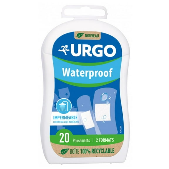 Urgo Waterproof 2 Sizes 20 Dressings