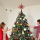thumbnail image 4 of Adorno navideño de estrella con purpurina y luces LED, adornos navideños huecos de metal, adornos navideños con LED enchufables para casa, oficina y fiestas. Nchkun, 4 of 8