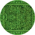 thumbnail image 1 of Ahgly Company Indoor Round Persian Green Traditional Area Rugs, 7' Round, 1 of 1