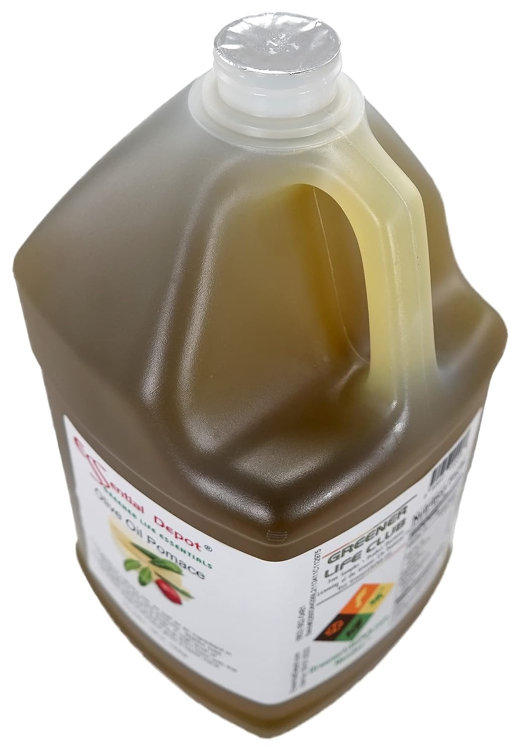 Olive Oil - Pomace Grade - Food Grade - 2 Gallons 256 oz - 2 x 1 Gallon Containers - safety sealed HDPE container with resealable cap