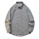 thumbnail image 1 of Blusa y camisa de manga larga con cuello vuelto para hombre, blusa informal a cuadros a la moda con botones y cuello vuelto, blusa de poliéster para hombre, 1 of 3