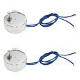 thumbnail image 1 of HUGFEGWE 2Pcs Synchronous Motor AC 110V 60-70RPM Turntable Motor CW/CCW Direction 4W TYC-50 D Shaft U2536-18529, 1 of 7