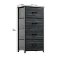 thumbnail image 2 of DEXTRUS 4-Drawer Bedside Dresser for Adults with Charcoal Black Finish – Bedroom & Storage Organizer, 2 of 5
