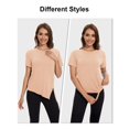 thumbnail image 3 of Camisa de entrenamiento MAGCOMSEN para mujer, manga corta, color albaricoque, talla XL, 3 of 6