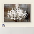 thumbnail image 3 of wall26 Canvas Print Wall Art White Chandelier Silhouette on Abstract Background Decorative Lights Digital Art Modern Art Chic Relax/Calm Multicolor for Living Room, Bedroom, Office - 24"x36", 3 of 5