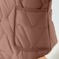 thumbnail image 7 of Women Puffer Jacket Casual Crewneck half Sleeve Puffer Coat Snap Button Down Coats with Pockets Lightweight Warm Quilted Jackets 2025 Winter Trendy Clothes, 7 of 7