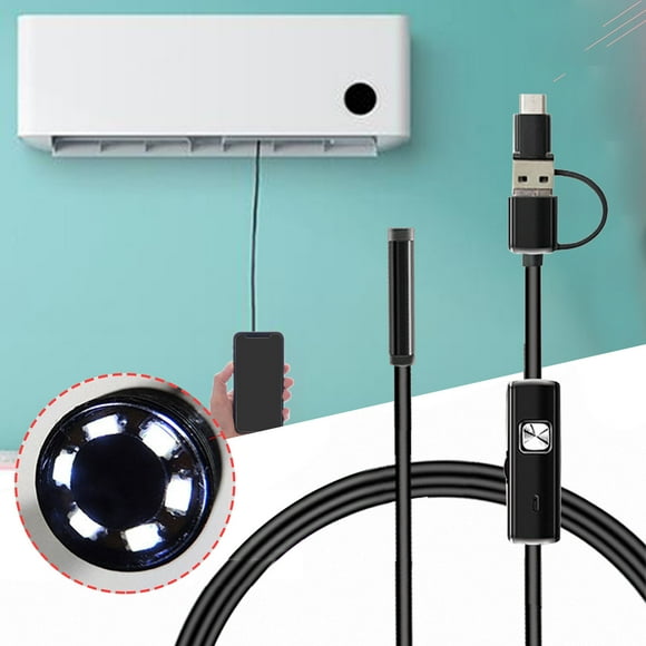 NARABB Three-in-one Endoscope 8mm Probe 2m Long Line Industrial Endoscope