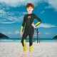 thumbnail image 3 of Traje de Baño de Manga Larga Sunnimix para Surf Protección UV Niños Traje de Buceo L Gris, 3 of 7