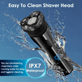 thumbnail image 3 of NICEBAY Electric Razor, Electric Shavers for Men, Wet/Dry Shaver LED Display/Travel Lock/Type C/Ipx7, 3 of 8