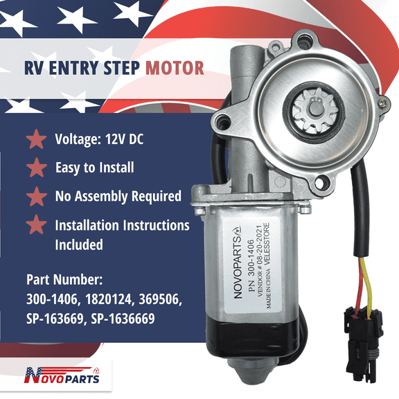 RV Entry Step Motor 300-1406 1820124 369506 301695 SP-163669 SP-1636669 SP1636669