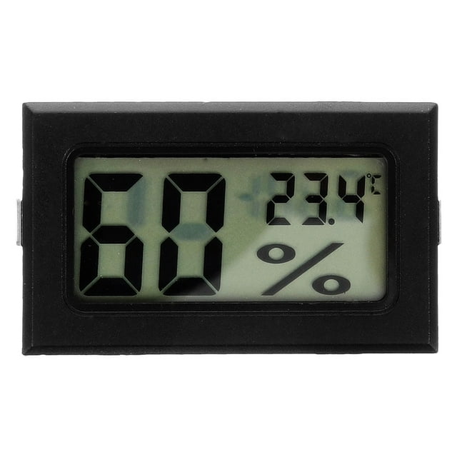 Higrómetro digital de temperatura y humedad, termómetro de interior, mini termómetro digital, humidificador, medidor de humedad, mini higrómetro, termómetro