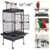 Ktaxon 63"/68" Wrought Iron Select Bird Cage Parrot Macaw Cockatoo Birdcage Stands