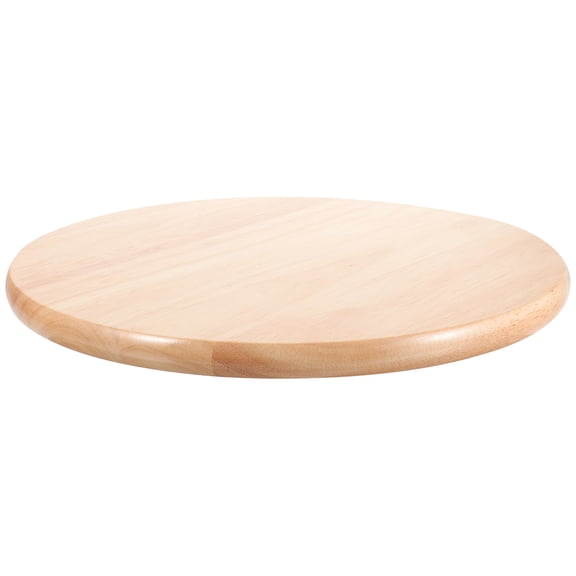 BESTOYARD Round Stool Seat Replacement Solid Wood Khaki 1Pack for Home Use