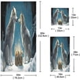 thumbnail image 3 of Wolves in Winter Snow 3-Piece Towel Set,Soft Absorbent Quick Dry Bath Towels Sets,1 Bath Towel,1 Hand Towel,1 Washcloth,for Bathing Home Hotel Gym Spa Wash cloth, 3 of 7
