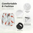 thumbnail image 6 of Haiem Koi Fish Corals,Spring Summer Women's 2 in 1 Running Shorts - Lightweight Athletic Workout Gym Yoga Breathable Sports Shorts Liner with Phone Pockets-Small, 6 of 9