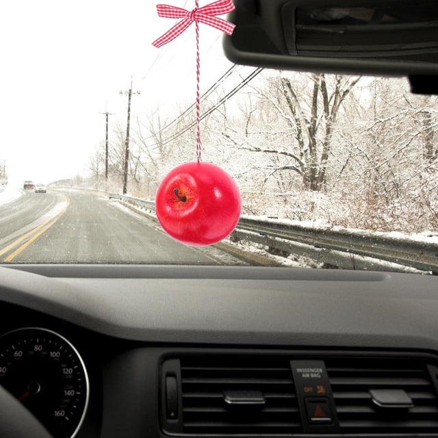 HAMPPLIES 4Ud De En Rojo Con Colgante Para Espejo Retrovisor Interior