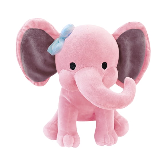 10inch Elephant Stuffed Baby Plush Cuddly Toy Soft Plushies Cute Doll Gift for Kids Boys Girls Home Decorations