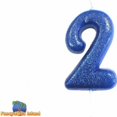 thumbnail image 2 of Anniversary House Glitter 2nd Birthday Candle, 2 of 2